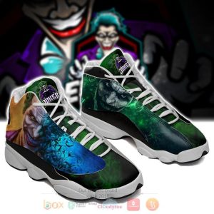 Dc Comics Joker Air Jordan 13 Shoes Joker and Harley Quinn Air Jordan 13 Shoes