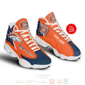Denver Broncos Nfl Custom Name Air Jordan 13 Shoes Denver Broncos Air Jordan 13 Shoes