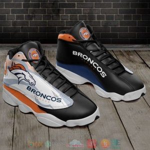 Denver Broncos Nfl Football Team Black Air Jordan 13 Shoes Denver Broncos Air Jordan 13 Shoes