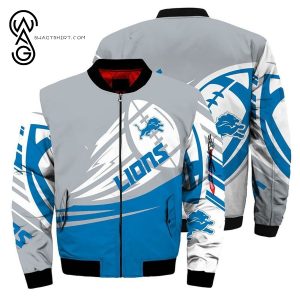 Detroit Lions All Over Printed Bomber Jacket Detroit Lions Bomber Jacket