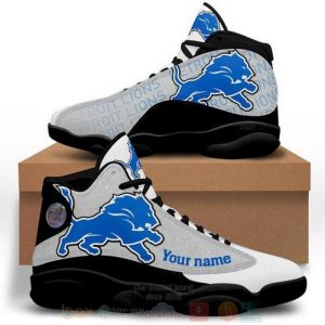 Detroit Lions Football Nfl Custom Name Air Jordan 13 Shoes Detroit Lions Air Jordan 13 Shoes