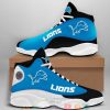 Detroit Lions Nfl Logo Football Team Air Jordan 13 Shoes Detroit Lions Air Jordan 13 Shoes