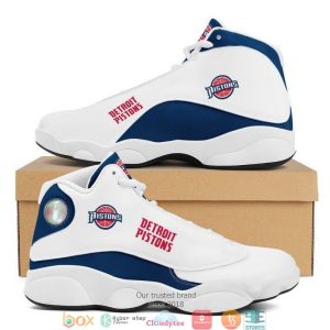 Detroit Pistons Nba Football Team Air Jordan 13 Sneaker Shoes Detroit Pistons Air Jordan 13 Shoes