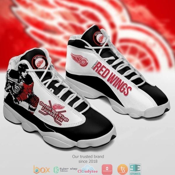 Detroit Red Wings Football Nhl Team Air Jordan 13 Sneaker Shoes Detroit Red Wings Air Jordan 13 Shoes