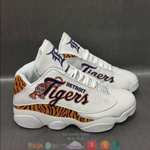 Detroit Tigers Mlb Big Logo Air Jordan 13 Sneaker Shoes Detroit Tigers Air Jordan 13 Shoes