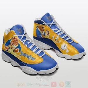 Disney Beauty And The Beast Disney Cartoon Air Jordan 13 Shoes Beauty And The Beast Air Jordan 13 Shoes