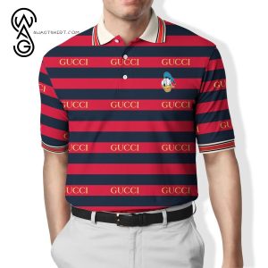 Disney Gucci Donald Duck All Over Print Premium Polo Shirt Gucci Polo Shirts