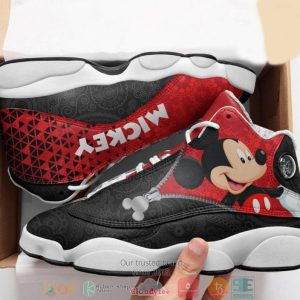 Disney Mickey Mouse Leather Disney Mickey Sport Mickey Mouse Air Jordan 13 Sneaker Shoes Mickey Minnie Mouse Air Jordan 13 Shoes