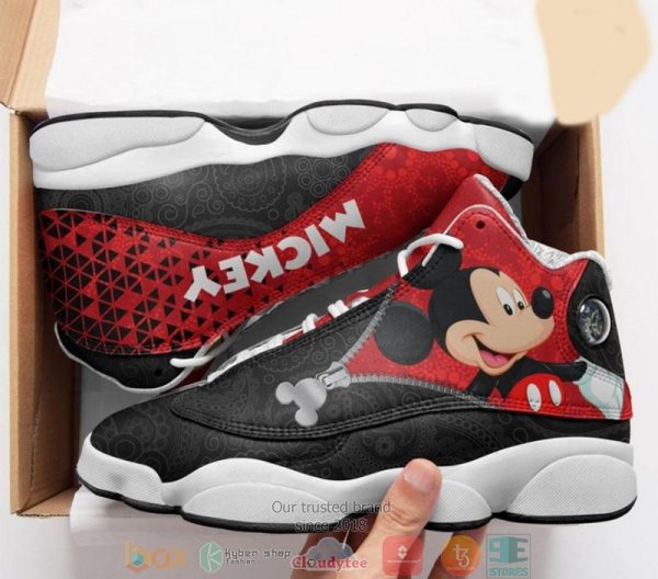 Disney Mickey Mouse Leather Disney Mickey Sport Mickey Mouse Air Jordan 13 Sneaker Shoes Mickey Minnie Mouse Air Jordan 13 Shoes