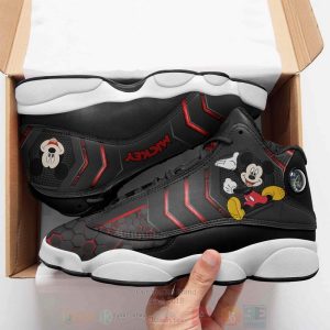 Disney Mickey Mouse Leather Shoes Disney Mickey Air Jordan 13 Shoes Mickey Minnie Mouse Air Jordan 13 Shoes