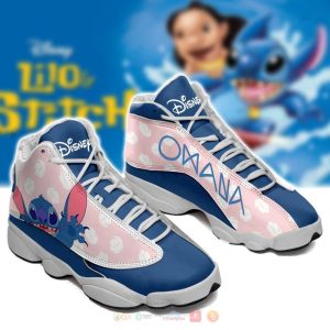 Disney Ohana Stitch Air Jordan 13 Shoes Lilo And Stitch Air Jordan 13 Shoes