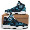 Dolphins Couple Flower Black Blue Air Jordan 13 Shoes Dolphin Air Jordan 13 Shoes