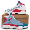Dominos Logo Pattern Air Jordan 13 Sneaker Shoes