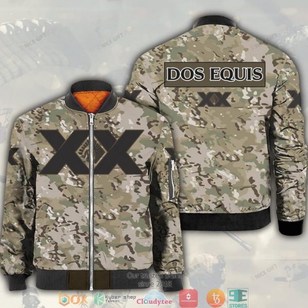 Dos Equis Xx Camouflage Bomber Jacket