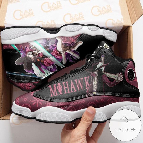 Dracule Mihawk Sneakers Custom Anime One Piece Air Jordan 13 Shoes One Piece Air Jordan 13 Shoes