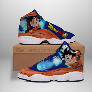 Dragon Ball Goku Air Jordan 13 Sneaker Shoes Dragon Ball Air Jordan 13 Shoes