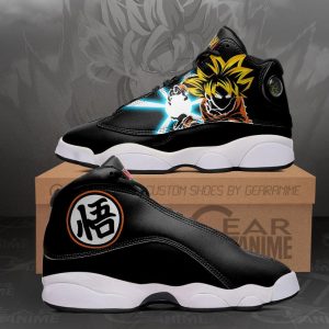Dragon Ball Goku Kanji Symbol Air Jordan 13 Sneaker Shoes Dragon Ball Air Jordan 13 Shoes