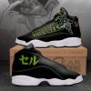 Dragon Ball Perfect Cell Black Air Jordan 13 Sneaker Shoes Dragon Ball Air Jordan 13 Shoes