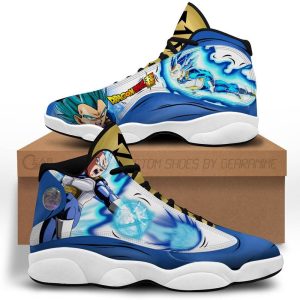 Dragon Ball Super Vegeta Blue Air Jordan 13 Sneaker Shoes Dragon Ball Air Jordan 13 Shoes