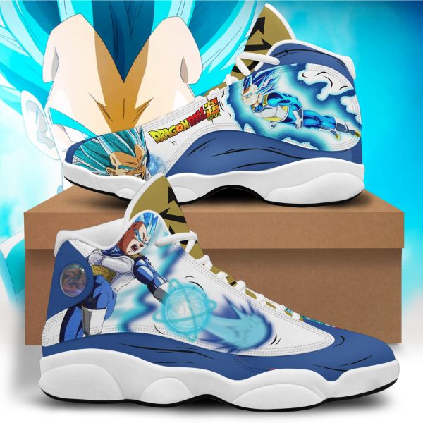 Dragon Ball Vegeta Custom Air Jordan 13 Shoes Limited Edition Dragon Ball Air Jordan 13 Shoes