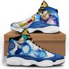 Dragon Ball Vegeta Super Saiyan Blue Air Jordan 13 Sneaker Shoes Dragon Ball Air Jordan 13 Shoes