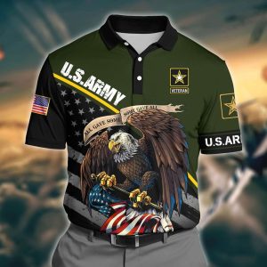 Eagle U S Army Veteran Polo Shirt US Army Polo Shirts