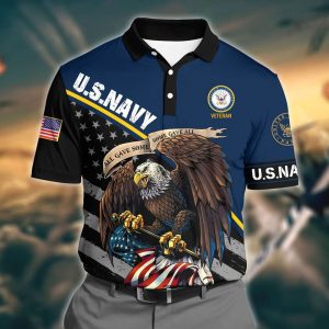 Eagle U S Navy Veteran Polo Shirt Us Navy Polo Shirts
