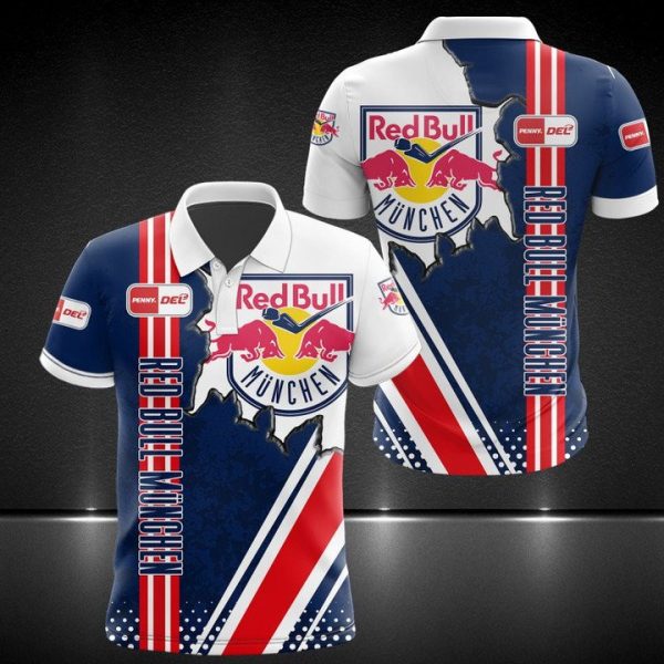 Ehc Red Bull Munchen 3D Polo Shirt Red Bull Ktm Polo Shirts