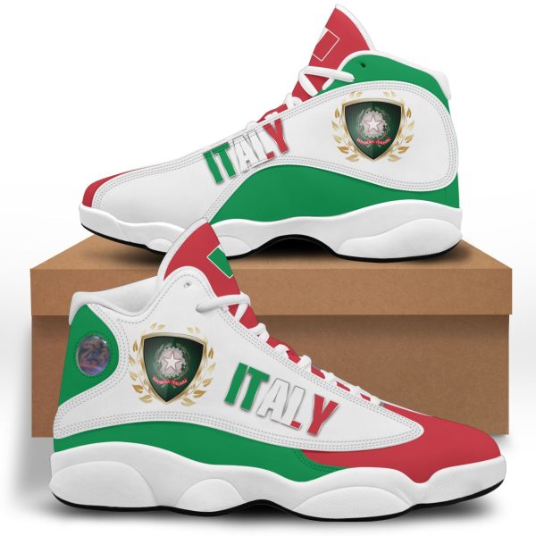 Emblem Of Italy Red White Air Jordan 13 Shoes Italy Air Jordan 13 Shoes