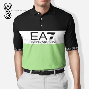 Emporio Armani Logo All Over Print Premium Polo Shirt Giorgio Armani Polo Shirts