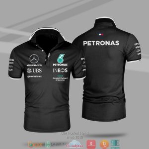 F1 Team Mercedes Racing Polo Shirt Mercedes Benz Polo Shirts