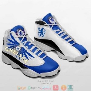 Fc Chelsea Football Teams Big Logo 35 Gift Air Jordan 13 Sneaker Shoes Chelsea FC Air Jordan 13 Shoes