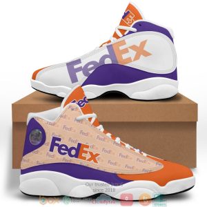 Fedex Logo Pattern Air Jordan 13 Sneaker Shoes Fedex Federal Express Air Jordan 13 Shoes