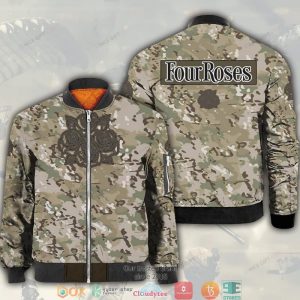 Four Roses Camouflage Bomber Jacket