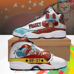 Franky One Piece Anime Air Jordan 13 Shoes 2 One Piece Air Jordan 13 Shoes