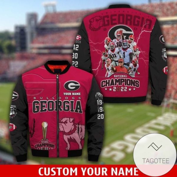 Georgia Bulldog National Championship 2022 3D Bomber Jacket Georgia Bulldogs Bomber Jacket