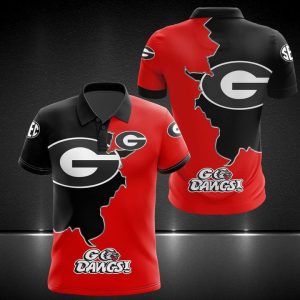 Georgia Football Go Dawgs 3D Polo Shirt Georgia Football Polo Shirts