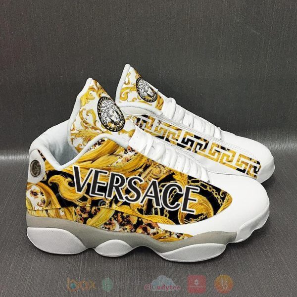 Gianni Versace Barocco Flowers Air Jordan 13 Shoes Versace Air Jordan 13 Shoes