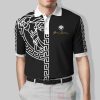 Gianni Versace Medusa Pattern Black White Polo Shirt Versace Polo Shirts