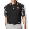 Gianni Versace Medusa Signature Pattern Black Grey Polo Shirt Versace Polo Shirts