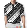 Givenchy Logo Pattern Black White Polo Shirt Givenchy Polo Shirts