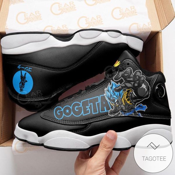 Gogeta Sneakers Custom Anime Dragon Ball Air Jordan 13 Shoes Dragon Ball Air Jordan 13 Shoes