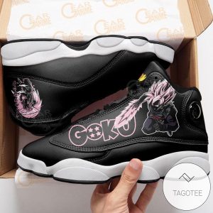 Goku Black Rose Sneakers Custom Anime Dragon Ball Air Jordan 13 Shoes Dragon Ball Air Jordan 13 Shoes