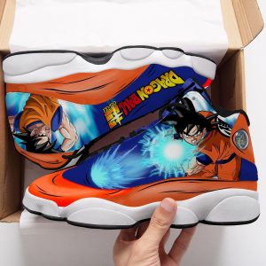 Goku Sneakers Kamehameha Custom Anime Dragon Ball Air Jordan 13 Shoes Dragon Ball Air Jordan 13 Shoes
