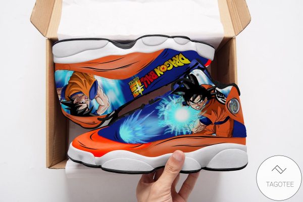 Goku Sneakers Kamehameha Custom Anime Dragon Ball Air Jordan 13 Shoes Dragon Ball Air Jordan 13 Shoes