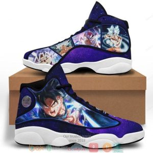 Goku Ultra Instinct Dragon Ball Air Jordan 13 Sneaker Shoes Dragon Ball Air Jordan 13 Shoes