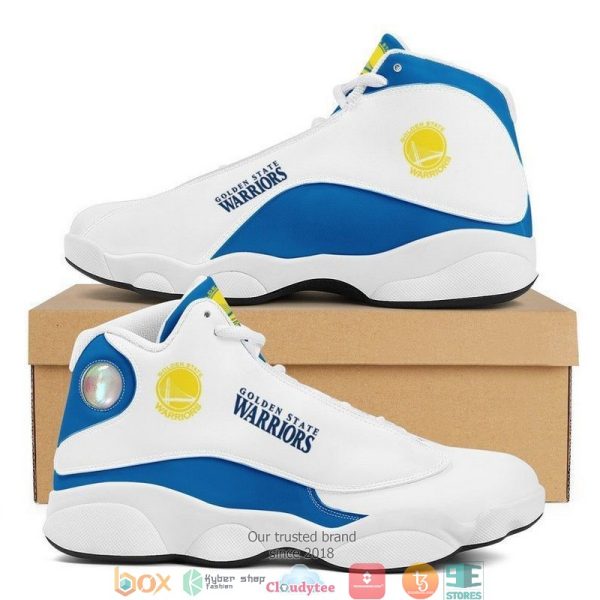 Golden State Warriors Nba Football Team Air Jordan 13 Sneaker Shoes Golden State Warriors Air Jordan 13 Shoes