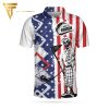 Golf I Like It Rough American Flag Full Printing Polo Shirt Golf Polo Shirts