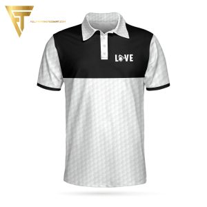 Golf Is My Therapy Full Printing Polo Shirt Golf Polo Shirts