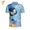 Golf Swing Abstract With Golf Club Header Pattern Full Printing Polo Shirt Golf Polo Shirts